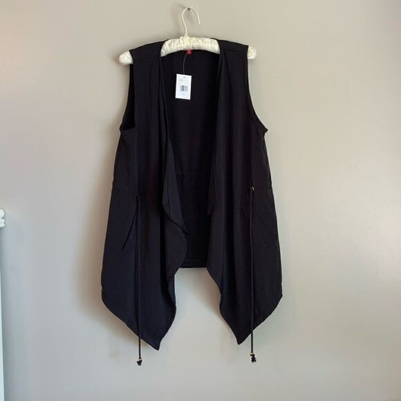 GUESS Black Drawstring  Women’s Vest - Picture 1 of 13